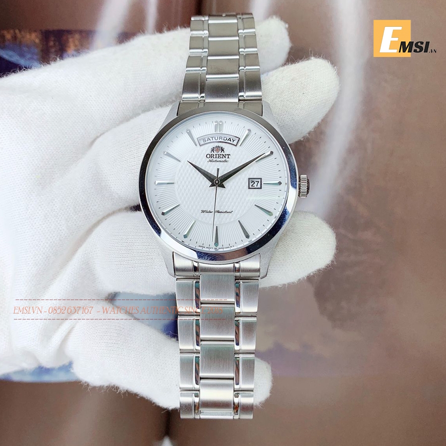 Orient FEV0V001WH - Đồng Hồ Nam - Cơ - Automatic - Kính Khoáng - Size Mặt 40mm - Bảo Hành 5 Năm - Chính Hãng - Emsi.vn
