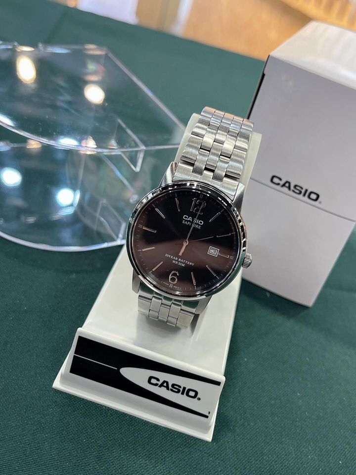 Casio MTS-110D-1AVDF - Đồng Hồ Nam - Pin / Quartz - Kính Sapphire - Size Mặt 39mm - Bảo Hành 5 Năm - Chính Hãng