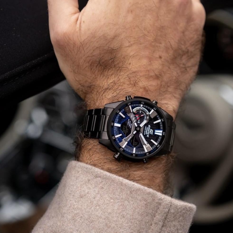 Casio Edifice ECB-S100DC-2ADF - Đồng Hồ Nam - Điện Tử - Kính Khoáng - Size Mặt 46mm - Bảo Hành 5 Năm - Chính Hãng
