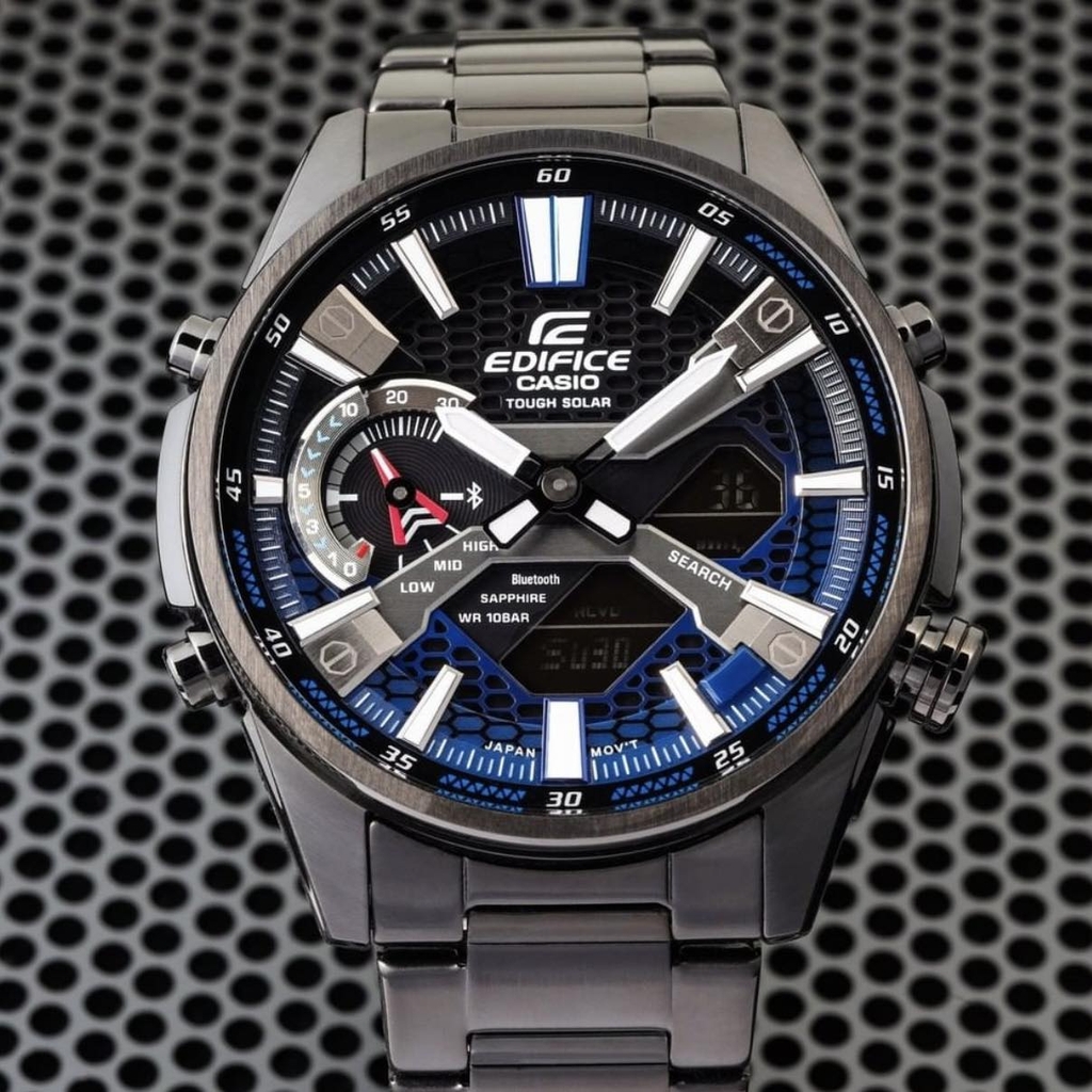 Casio Edifice ECB-S100DC-2ADF - Đồng Hồ Nam - Điện Tử - Kính Khoáng - Size Mặt 46mm - Bảo Hành 5 Năm - Chính Hãng