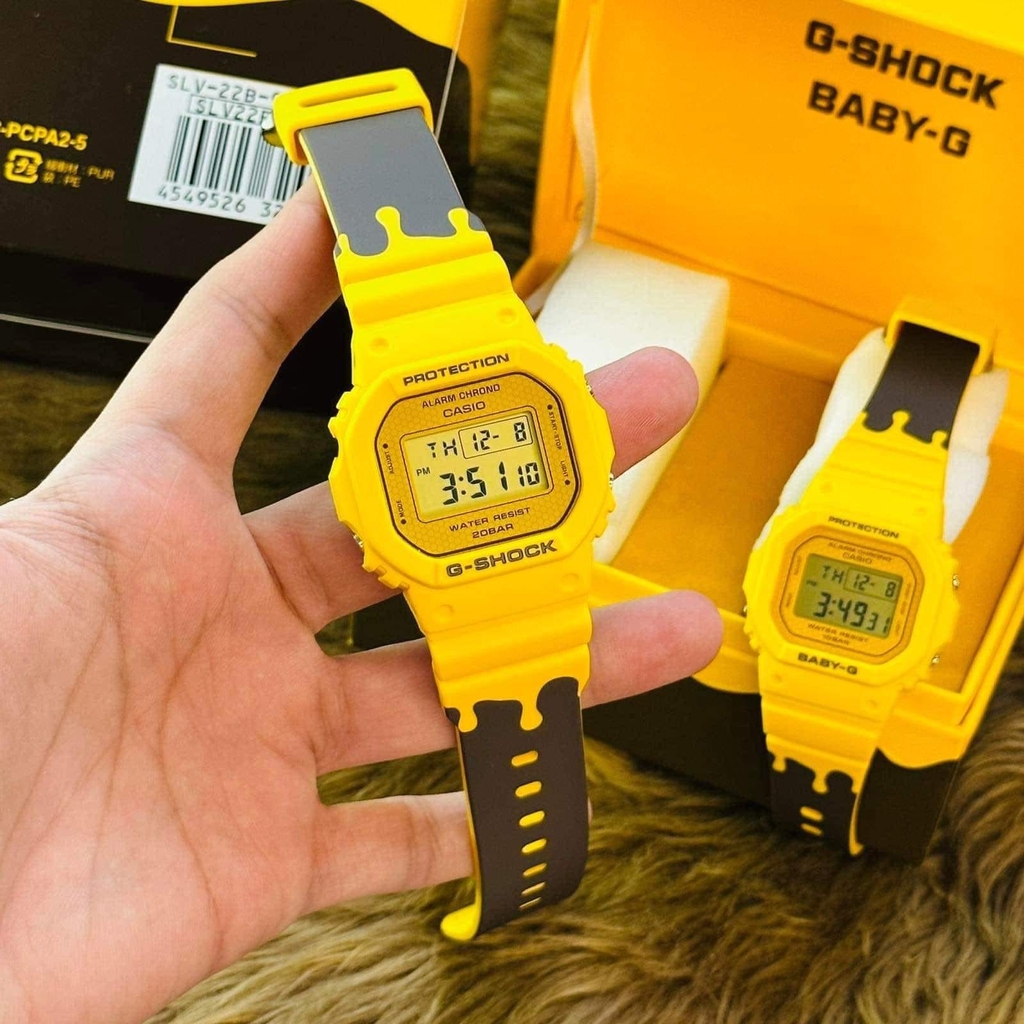 SLV-22B-9DR | Đồng Hồ Casio Cặp Đôi | G-Shock & Baby-G