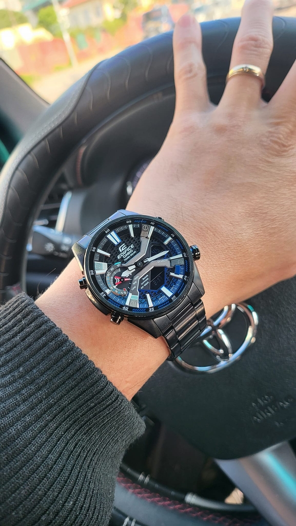 Casio Edifice ECB-S100DC-2ADF - Đồng Hồ Nam - Điện Tử - Kính Khoáng - Size Mặt 46mm - Bảo Hành 5 Năm - Chính Hãng