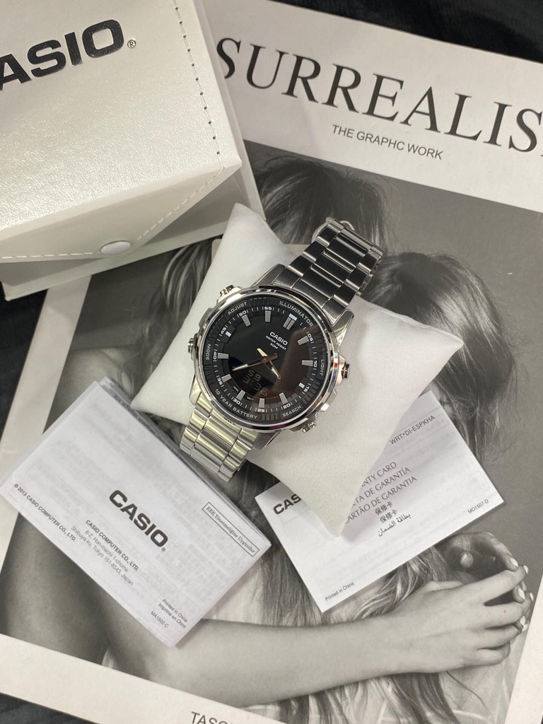 AMW-880D-1AVDF | Đồng Hồ Casio | Dây Kim Loại