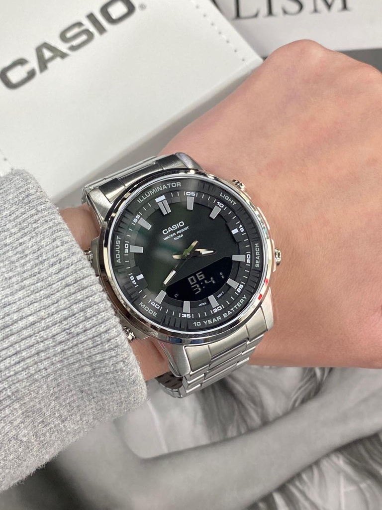 AMW-880D-1AVDF | Đồng Hồ Casio | Dây Kim Loại