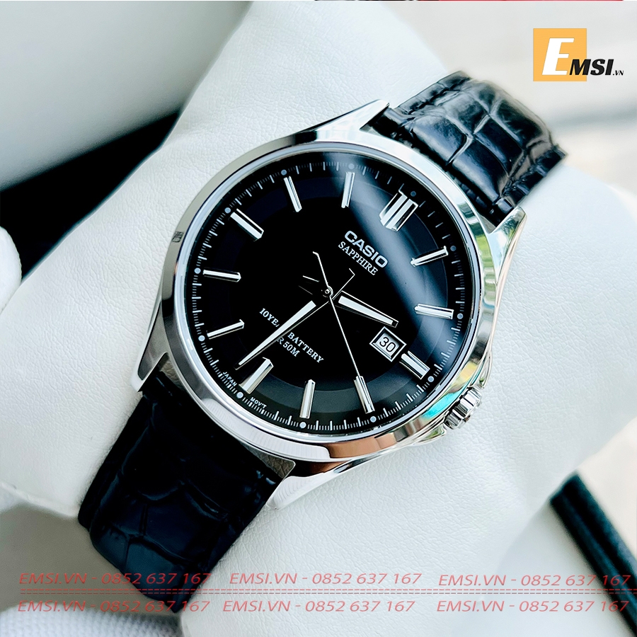 Casio MTS-100L-1AVDF - Đồng Hồ Nam - Pin / Quartz - Kính Sapphire - Size Mặt 41mm - Bảo Hành 5 Năm - Chính Hãng - Emsi.vn