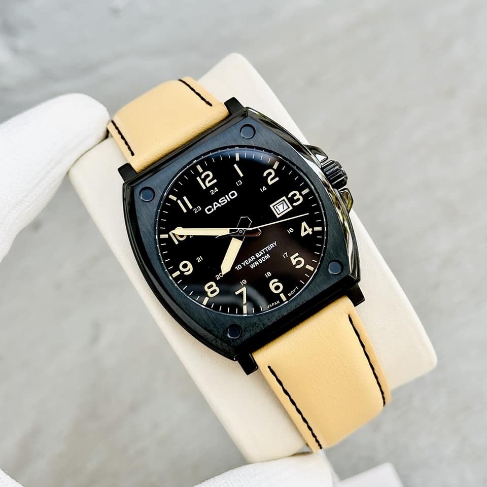 MTP-E715L-5AV | Đồng Hồ Casio | Nam | Dây Da | 3 Kim - Emsi.vn