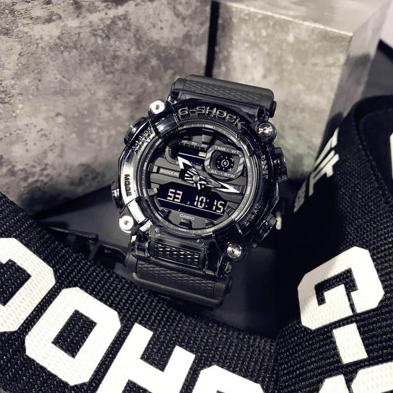 GA-900SKE-8A | Đồng Hồ Casio | G-Shock | Nam | Dây Nhựa Trong | Pin 7 Năm | WR20BAR - Emsi.vn