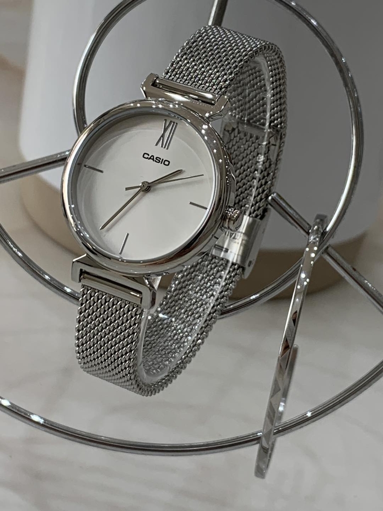 LTP-2023VM-7C | Đồng Hồ Casio | Dây Kim Loại Dạng Lưới - Casio 30mm - Chính hãng