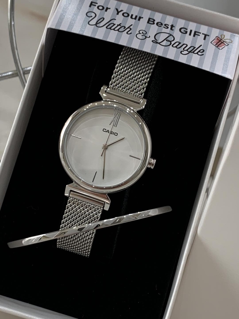 LTP-2023VM-7C | Đồng Hồ Casio | Dây Kim Loại Dạng Lưới - Casio 30mm - Chính hãng