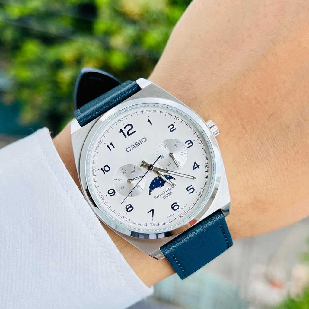 Đồng hồ Casio 40 mm Nam MTP-M300L-7AVDF | Đồng Hồ Casio | Nam | Dây Da | Mặt Số