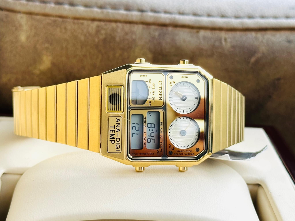 Đồng Hồ Citizen 42mm Nam JG2112-55P Gold Movement Japan