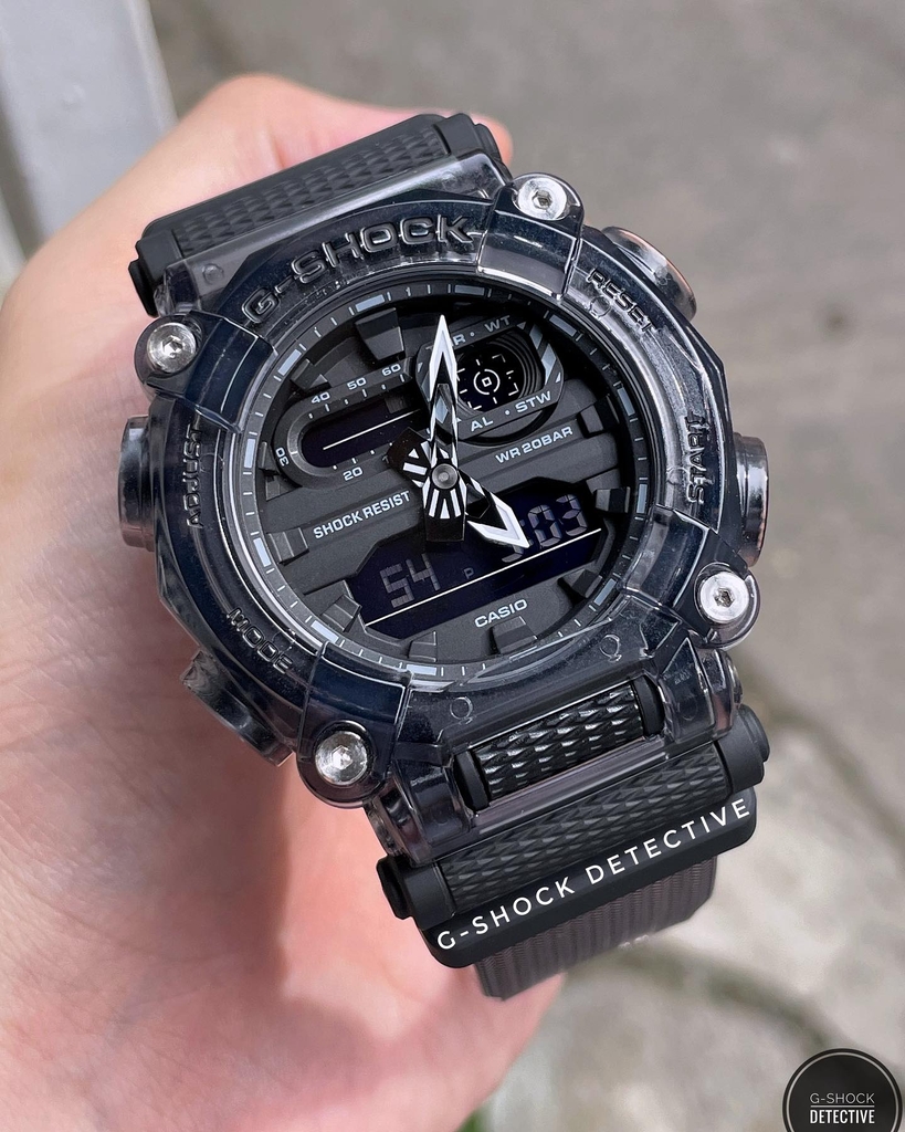 GA-900SKE-8A | Đồng Hồ Casio | G-Shock | Nam | Dây Nhựa Trong | Pin 7 Năm | WR20BAR - Emsi.vn