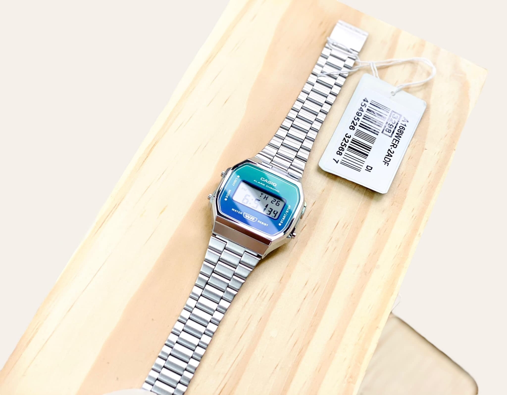 Casio A168WER-2A - Kính Nhựa - Dây Thép -  36.5mm Unisex - Emsi.vn Chính Hãng