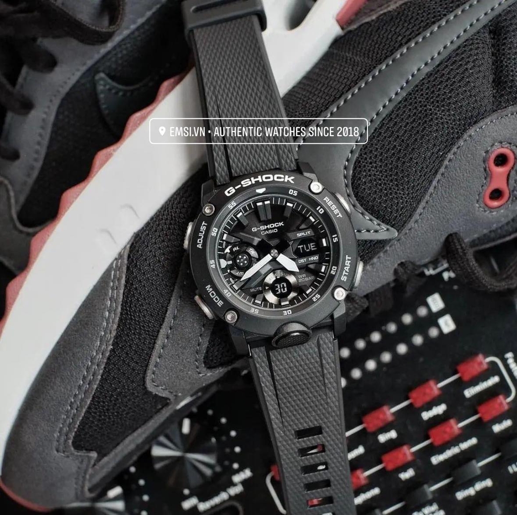 G-Shock GA-2000S-1ADR - Kính khoáng - Đồng hồ nam - Điện tử - Size mặt 49mm - Bảo Hành 5 Năm - Chính Hãng - Emsi.vn