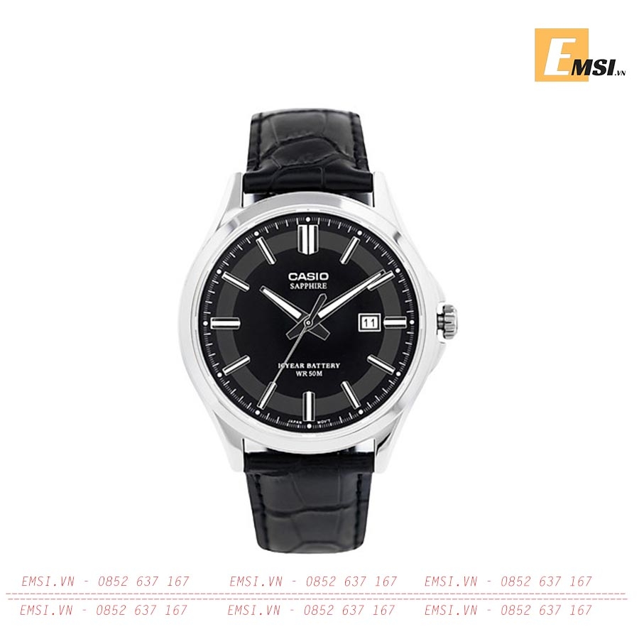 Casio MTS-100L-1AVDF - Đồng Hồ Nam - Pin / Quartz - Kính Sapphire - Size Mặt 41mm - Bảo Hành 5 Năm - Chính Hãng - Emsi.vn