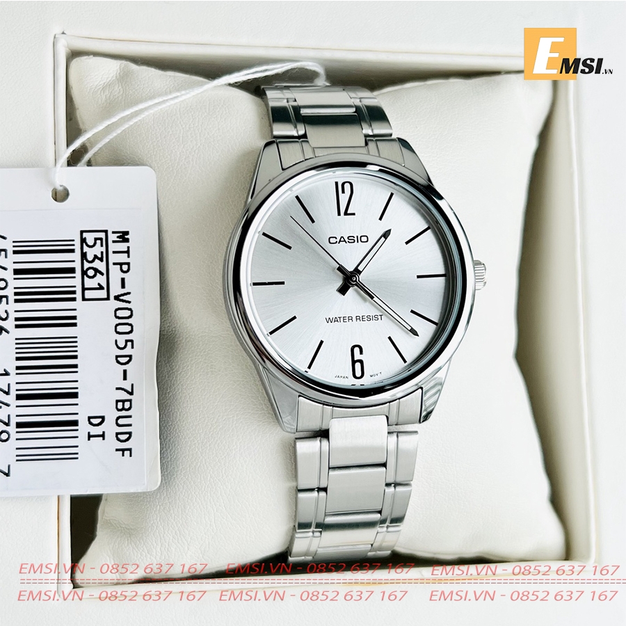 Casio MTP-V005D-7BUDF - Đồng Hồ Nam - Pin / Quartz - Kính Khoáng - Size Mặt 40mm - Bảo Hành 5 Năm - Chính Hãng - Emsi.vn