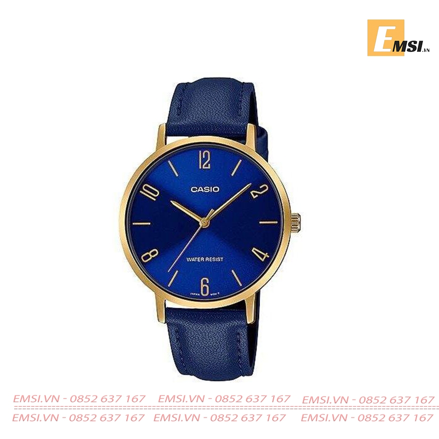LTP-VT01GL-2BUDF | Đồng Hồ Casio | Nữ | Dây Da | Chống Nước