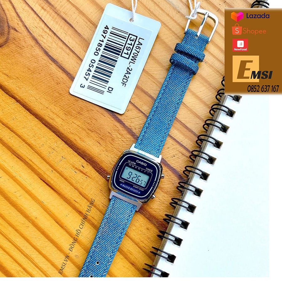 Casio LA670WL-2A2 - Đồng Hồ Nữ - Điện Tử - Kính Nhựa - Size Mặt 24.6mm EMSI.VN