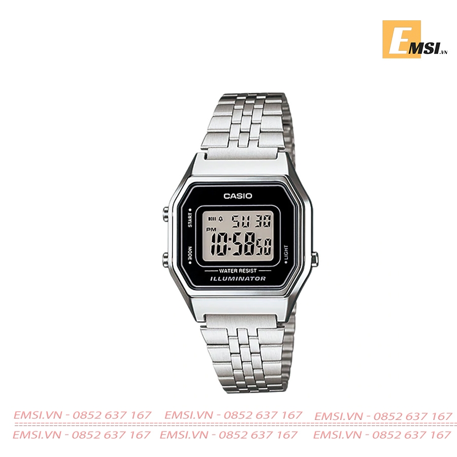 Casio LA680WA-1D - Kính nhựa - Đồng hồ nữ - Đồng hồ điện tử - Size mặt 28.5mm EMSI.VN