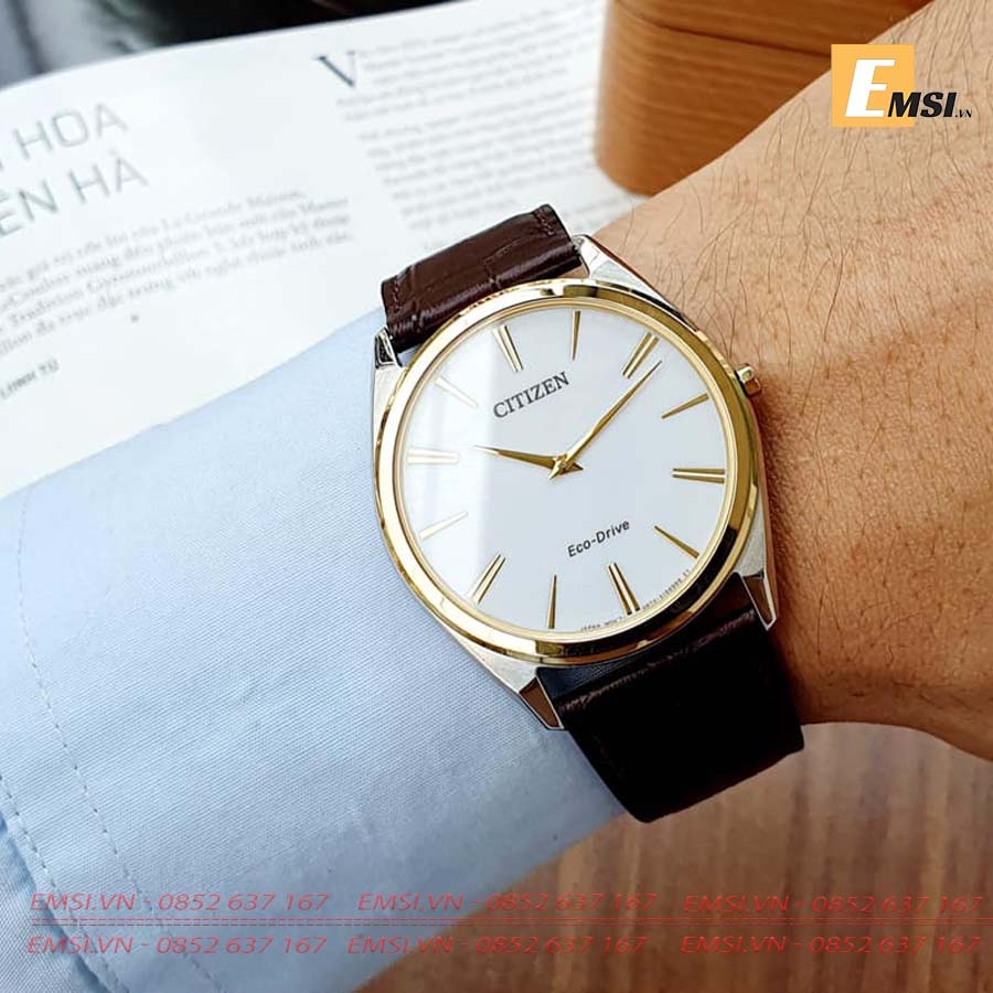 Citizen AR3074-03A - Eco Drive - Đồng hồ Nam - Kính Sapphire - Size Mặt 38mm EMSI.VN