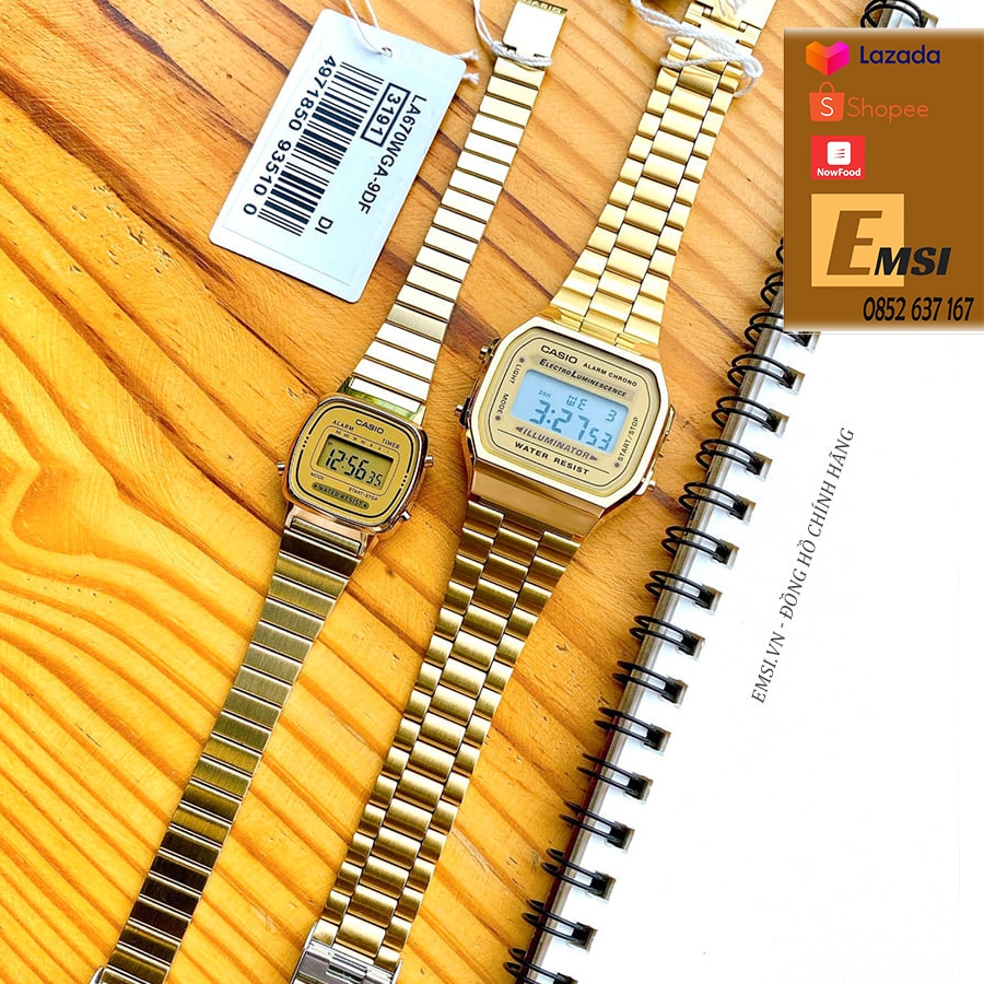 Casio LA670WGA-9D - Đồng Hồ Nữ - Điện Tử - Kính Nhựa - Size Mặt 24.6mm EMSI.VN