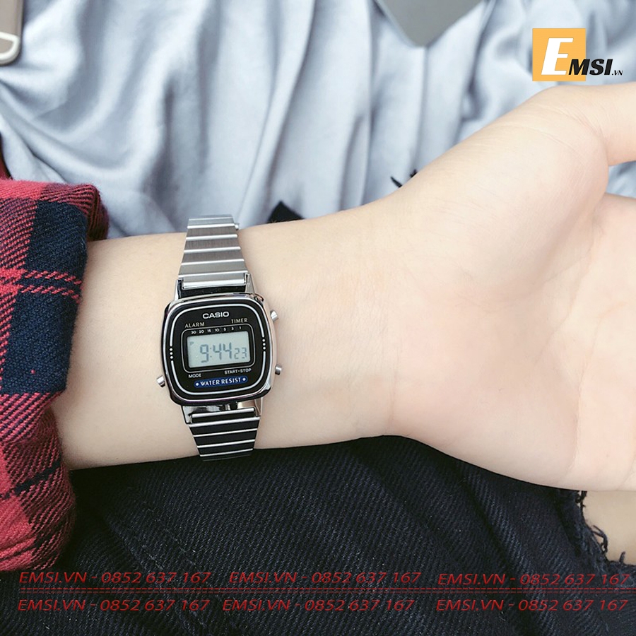 Casio LA670WA-2D - Đồng Hồ Nữ - Điện Tử - Kính Nhựa - Size Mặt 24.6mm EMSI.VN