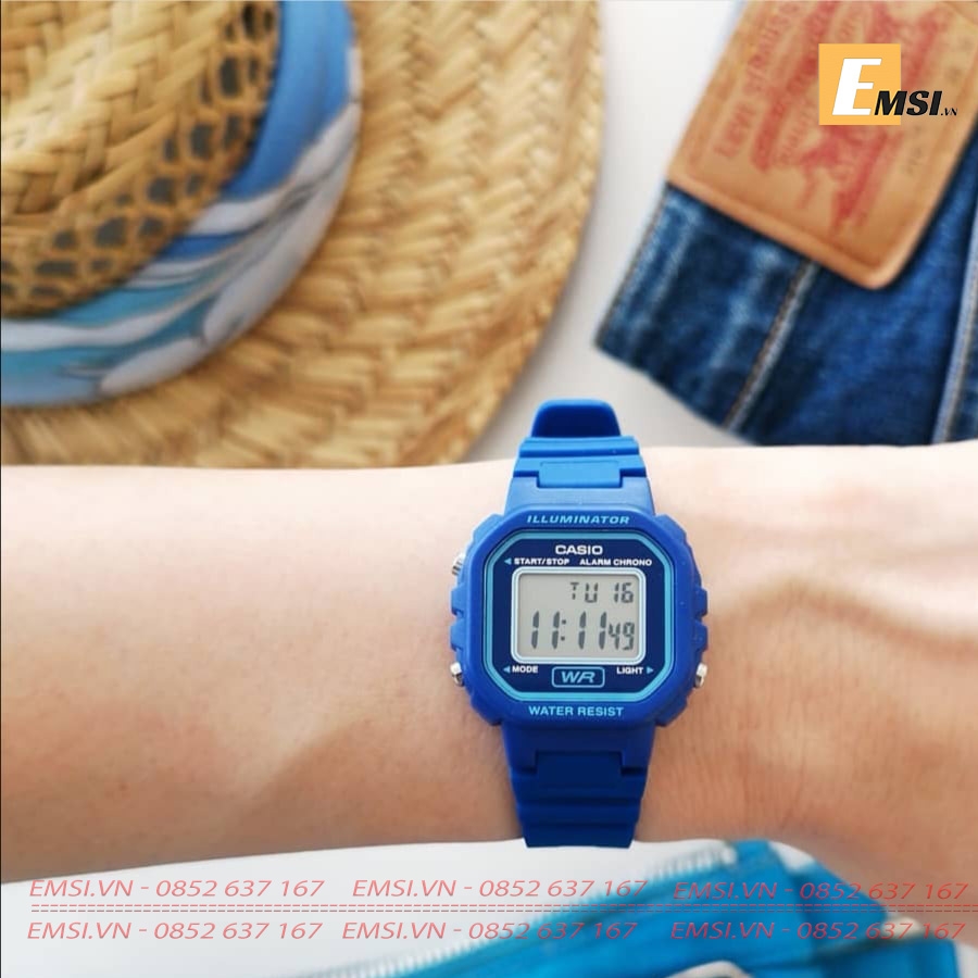 Casio LA-20WH-2ADF - Đồng Hồ Nữ - Điện Tử - Size Mặt 30.5mm - Kính Nhựa EMSI.VN