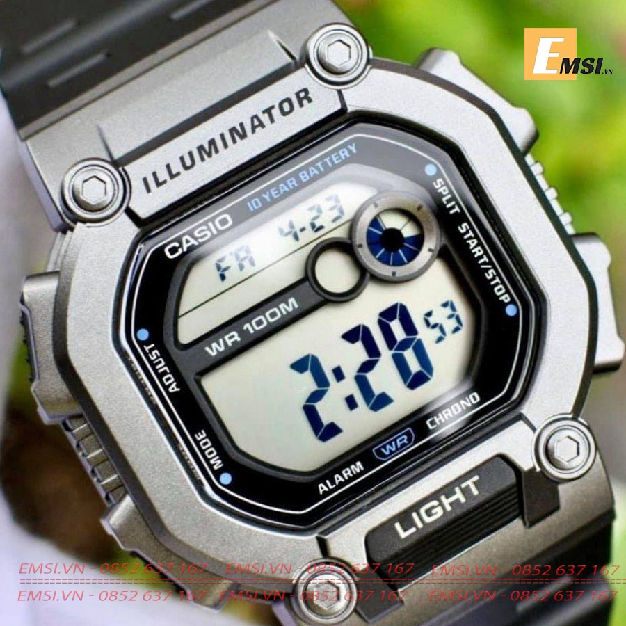 Casio W-737H-1A2VDF - Đồng Hồ Nam - Điện Tử - Kính Nhựa - Size Mặt 45.7mm EMSI.VN