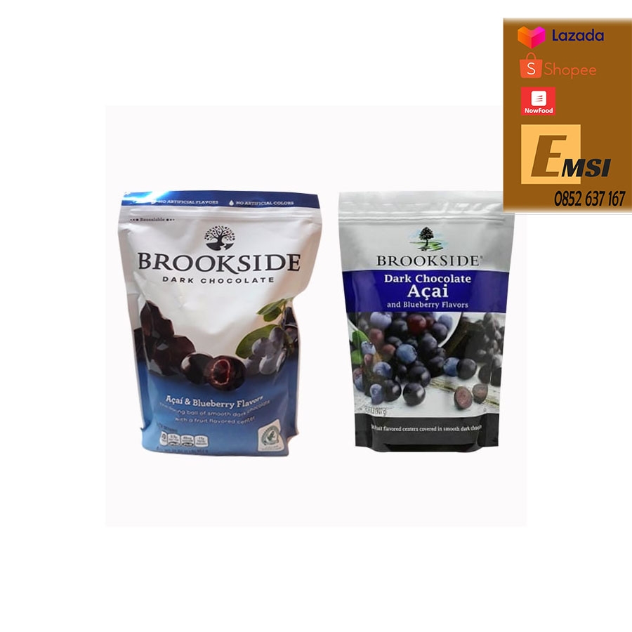 Kẹo Socola Đắng Nhân Việt Quất Brookside của Mỹ 907g