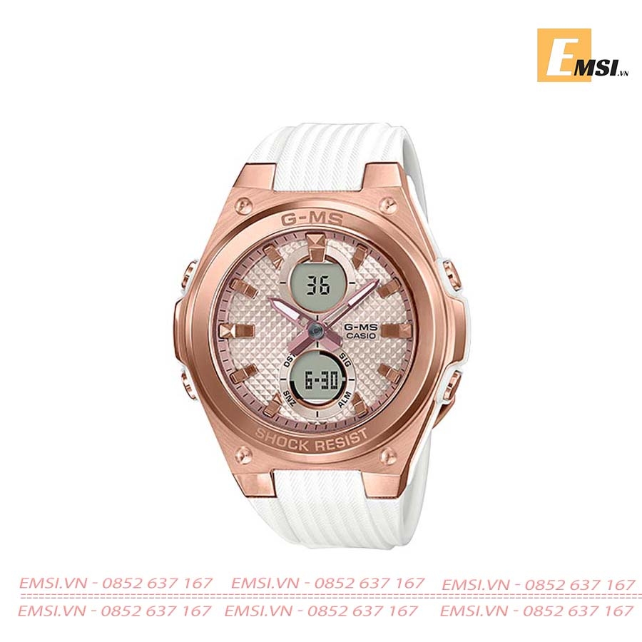 Casio MSG-C100G-7ADR - Kính khoáng - Đồng hồ nữ - Điện Tử - Size mặt 40.5mm EMSI.VN