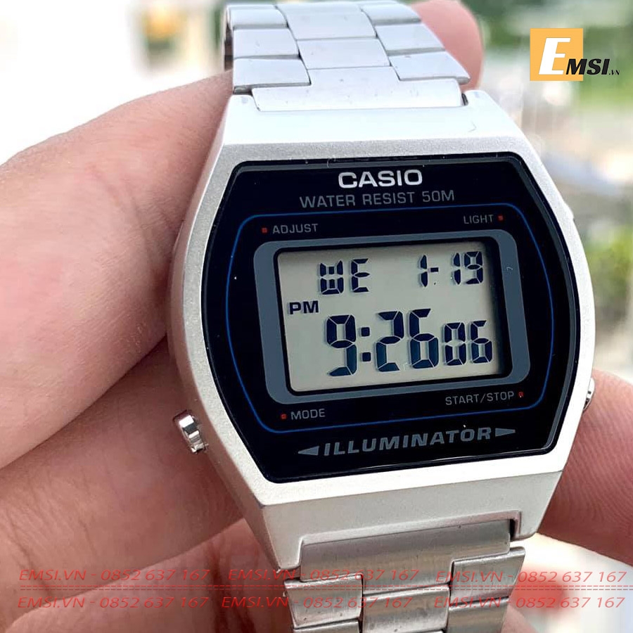 Casio B640WD-1A - Đồng Hồ Unisex - Điện Tử - Kính Nhựa - Size Mặt 35mm EMSI.VN