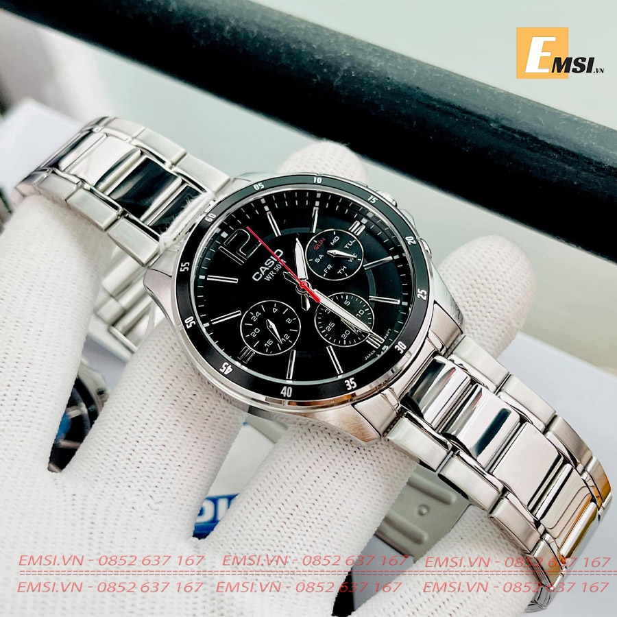 Casio MTP-1374D-1A - Đồng Hồ Nam - Pin / Quartz - Kính Khoáng - Size Mặt 43.5mm EMSI.VN