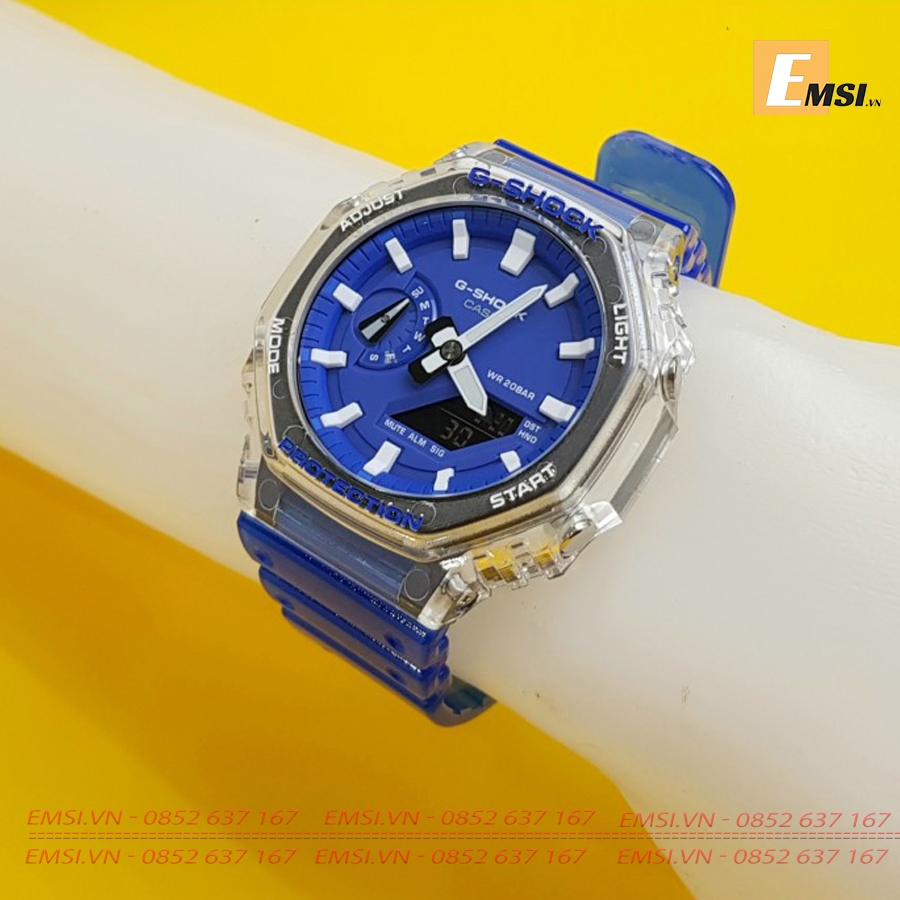 Gshock GA-2100HC-2ADR - Đồng Hồ Nam - Điện Tử - Kính Khoáng - Size Mặt 45.4mm - Bảo Hành 5 Năm - Chính Hãng