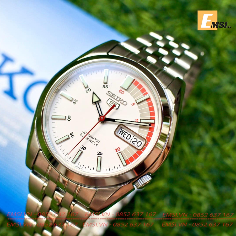 Seiko SNK369K1 - Đồng Hồ Nam - Máy Cơ / Automatic - Size Mặt 37mm - Kính Khoáng EMSI.VN