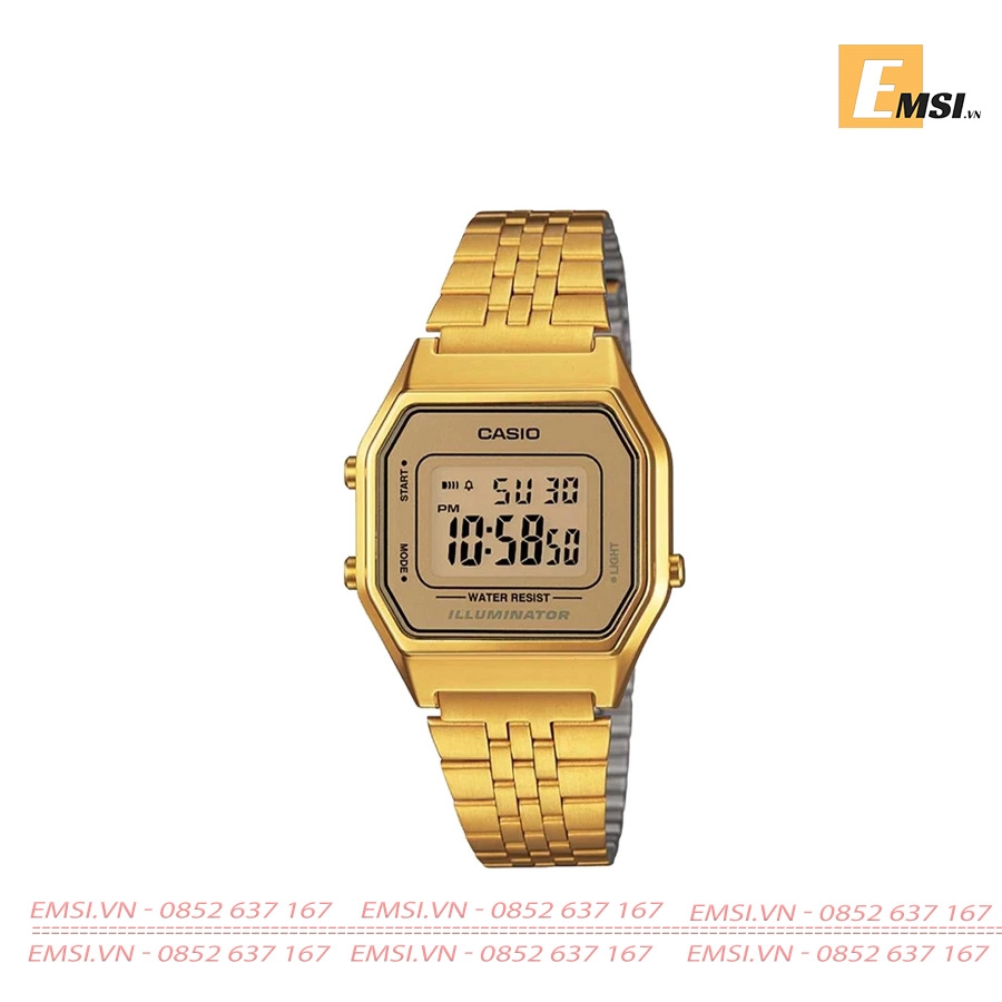 Casio LA680WGA-9D - Đồng Hồ Nữ - Điện Tử - Size Mặt 28mm - Kính Nhựa - Bảo Hành 5 Năm