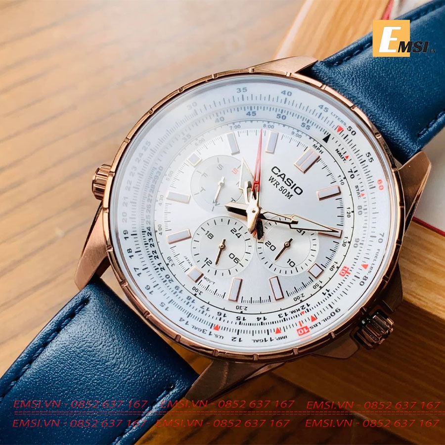 Casio MTP-SW320RL-7AVDF - Đồng Hồ Nam - Pin/Quartz - Kính Khoáng - Size Mặt 47mm EMSI.VN