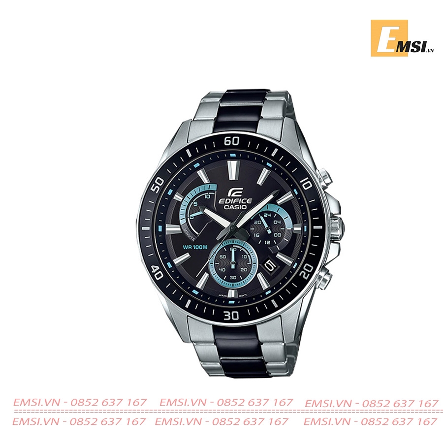 Edifice EFR-552SBK-1A - Đồng Hồ Nam - Pin / Quartz - Kính Khoáng - Size Mặt 47mm EMSI.VN