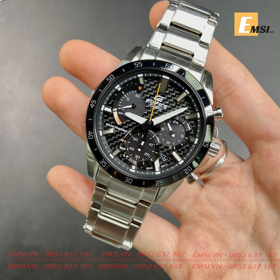 Edifice EQS-930DB-1AVUDF - Đồng Hồ Nam - Năng Lượng Mặt Trời - Kính Khoáng - Size Mặt 45.4mm EMSI.VN