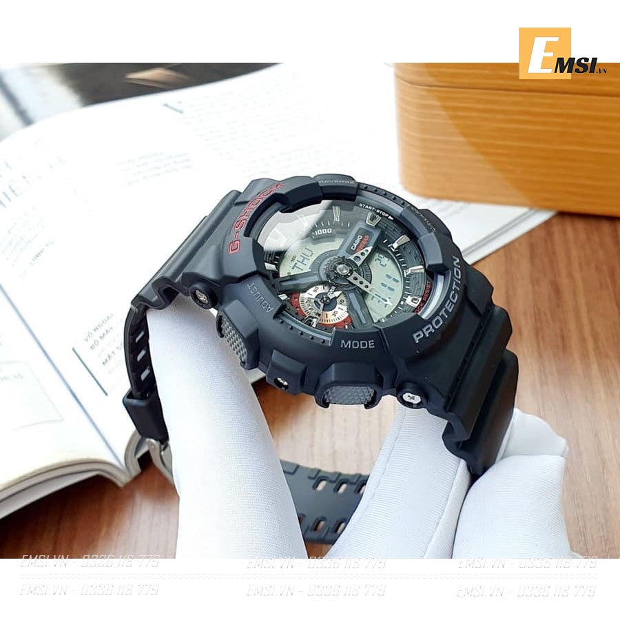 Gshock GA-110-1ADR - Đồng hồ nam - Điện tử - Size mặt 51mm - Kính khoáng - Bảo Hành 5 Năm - Chính Hãng