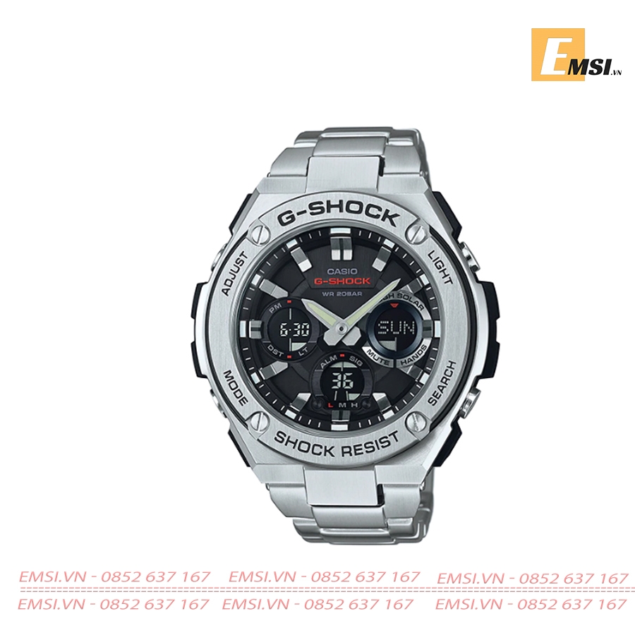 G-Shock GST-S110D-1A - Kính khoáng - Đồng hồ nam - Năng lượng mặt trời - Size mặt 52.4mm EMSI.VN