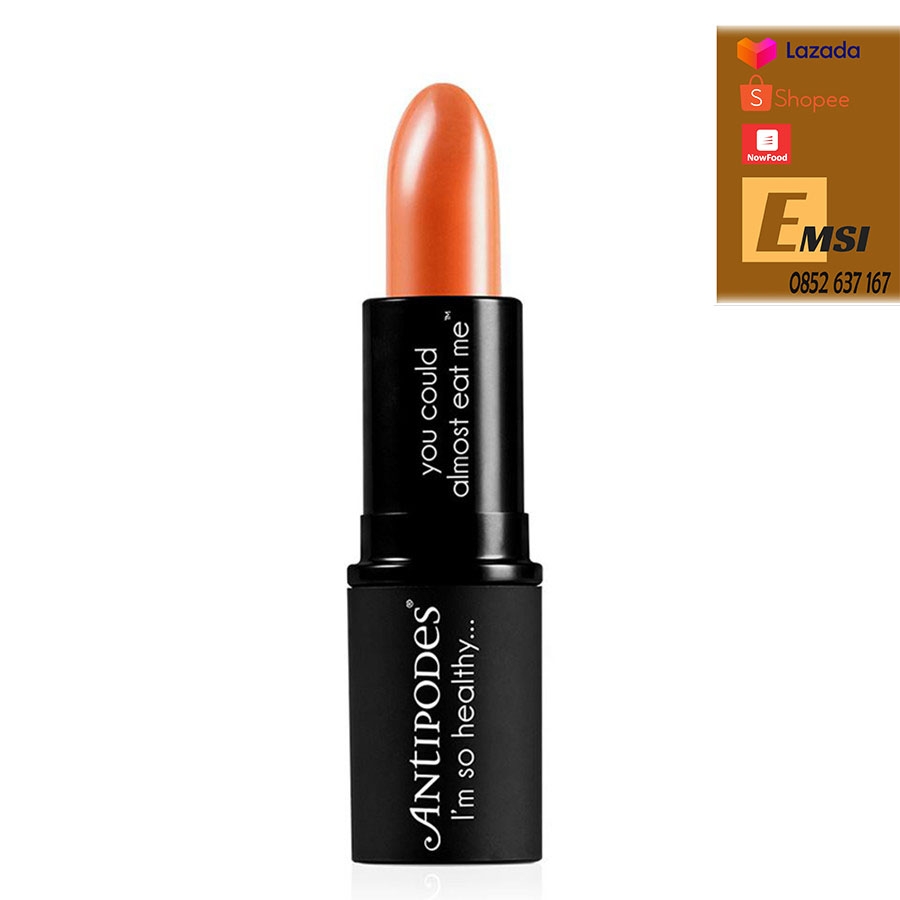 Antipodes Son Môi Thiên Nhiên Màu #2 Cam Nude Antipodes Lipstick Golden Bay Nectar 405 4g