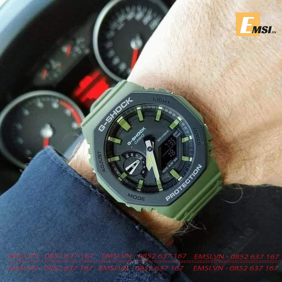 G-Shock GA-2110SU-3A - Đồng hồ nam - Điện tử - Size mặt 45.4mm - Kính khoáng EMSI.VN