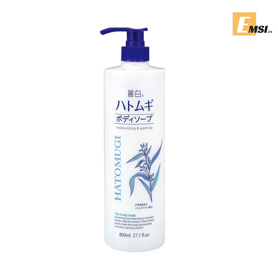 Sữa Tắm Dưỡng Ẩm Trắng Da Hatomugi Nhật 800ml