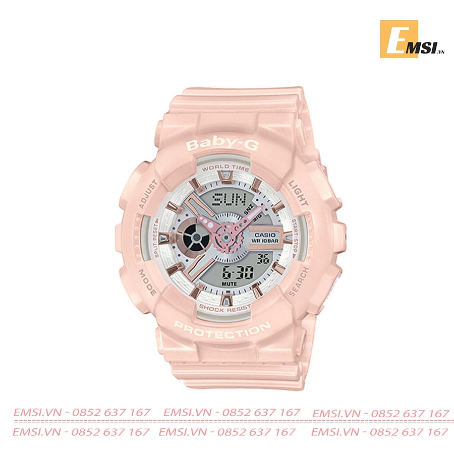 Baby-G BA-110RG-4ADR - Đồng Hồ Nữ - Điện Tử - Kính Khoáng - Size Mặt 43mm EMSI.VN