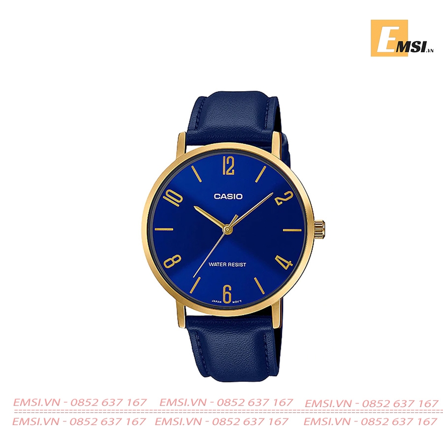 Casio MTP-VT01GL-2B2UDF - Đồng hồ nam - Pin/Quartz - Size mặt 40mm - Kính khoáng EMSI.VN