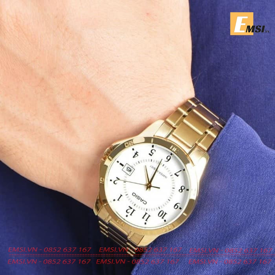 Casio MTP-V004G-7B - Đồng Hồ Nam - Pin / Quartz - Kính Khoáng - Size Mặt 41.5mm EMSI.VN