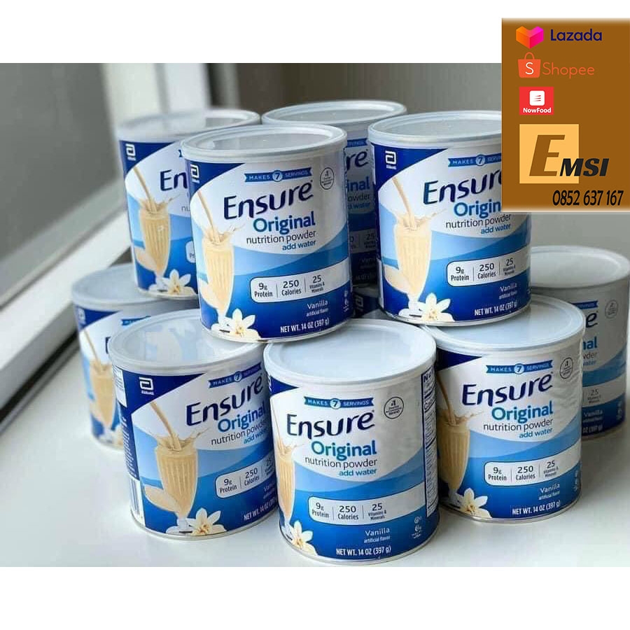 Sữa bột Ensure Original Nutrition Powder 397g của Mỹ