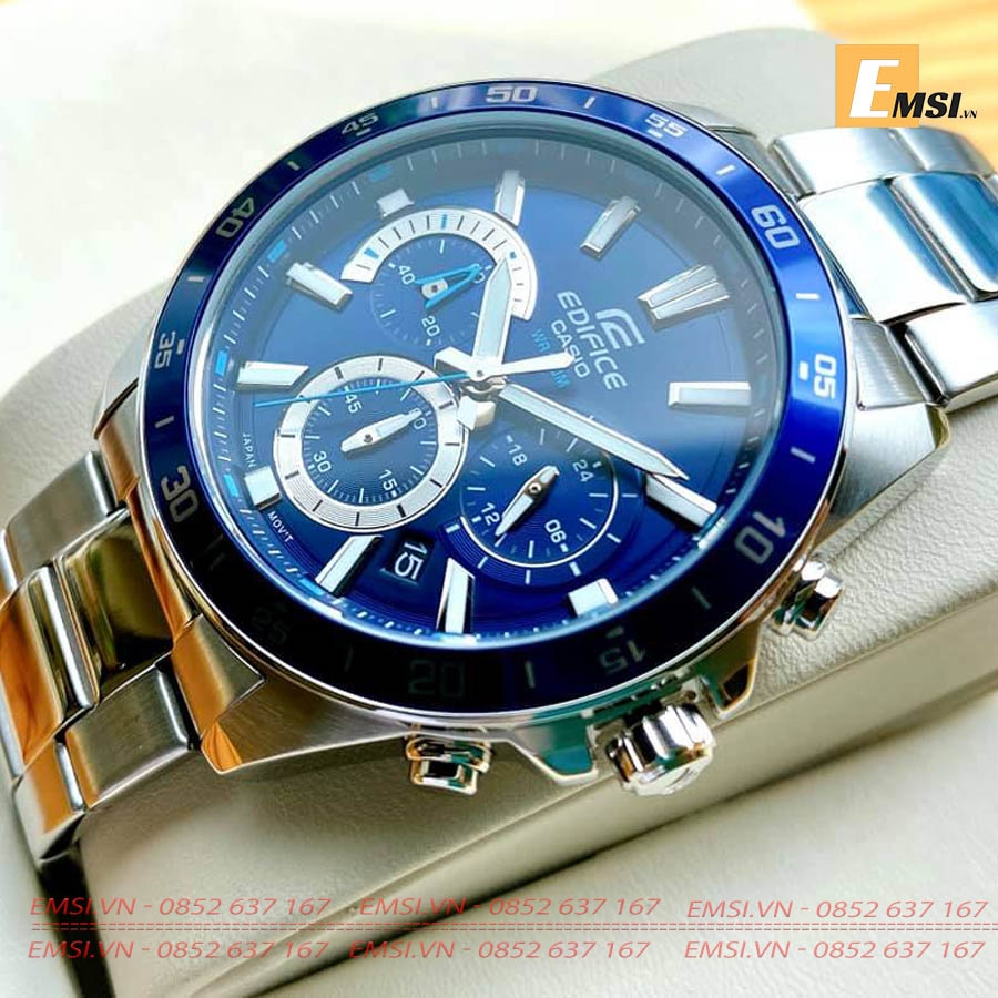 Casio Edifice EFV-570D-2AVUDF - Đồng Hồ Nam - Pin/Quartz - Kính Khoáng - Size Mặt 43.8mm EMSI.VN