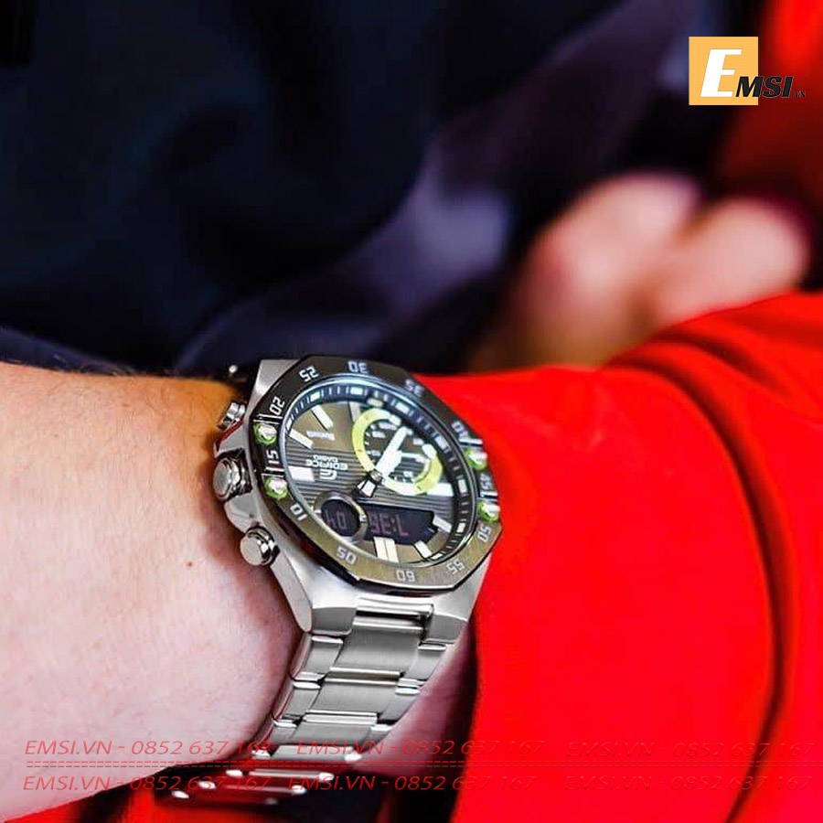 Casio ECB-10DB-1A - Đồng Hồ Nam - Điện Tử - Kính Khoáng - Size Mặt 48.5mm EMSI.VN