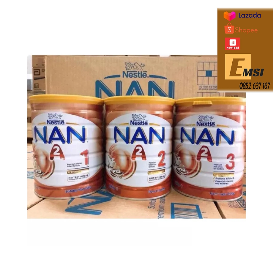 Sữa NAN A2 số 1 , số 3 hộp 800gr